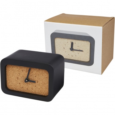 Logo trade promotional merchandise picture of: Momento wireless limestone charging desk clock