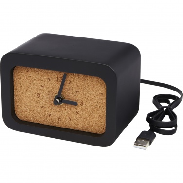 Logotrade promotional merchandise photo of: Momento wireless limestone charging desk clock