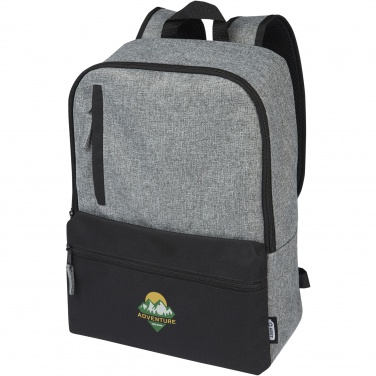 Logo trade promotional merchandise picture of: Reclaim 15" GRS recycled two-tone laptop backpack 14L