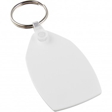 Logotrade advertising products photo of: Tait rectangular-shaped recycled keychain