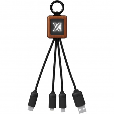 Logo trade promotional gifts image of: SCX.design C19 wooden easy to use cable