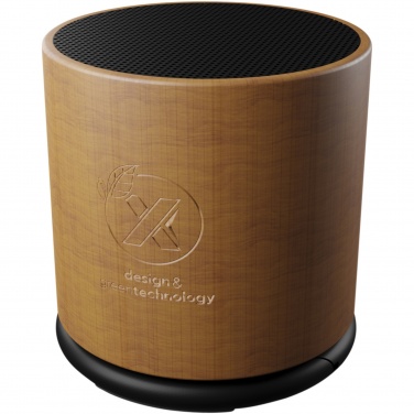 Logo trade promotional giveaways image of: SCX.design S27 3W wooden ring speaker