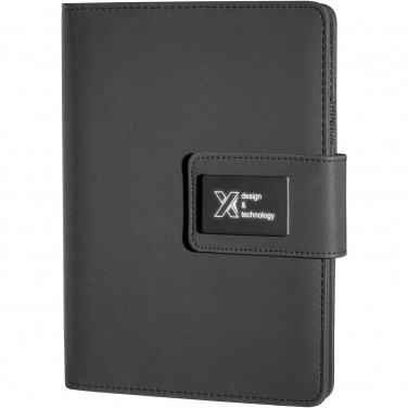 Logo trade promotional merchandise photo of: SCX.design O16 A5 light-up notebook power bank