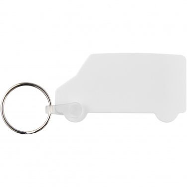Logo trade corporate gift photo of: Tait van-shaped recycled keychain