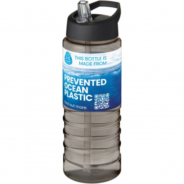 Logo trade promotional giveaways image of: H2O Active® Eco Treble 750 ml spout lid sport bottle 