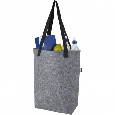 Logo trade corporate gift photo of: Felta GRS recycled felt tote bag with wide bottom 12L