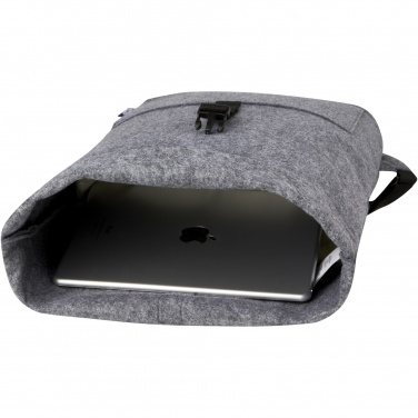 Logo trade promotional items picture of: Felta GRS recycled felt roll-top bike bag 13L
