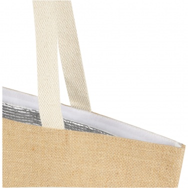 Logo trade promotional item photo of: Juta 300 g/m² jute cooler tote bag 12L