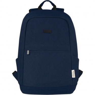 Logotrade corporate gift image of: Joey 15.6" GRS recycled canvas anti-theft laptop backpack 18L