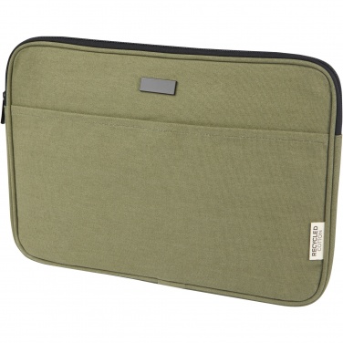 Logo trade promotional products image of: Joey 14" GRS recycled canvas laptop sleeve 2L