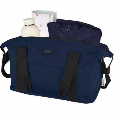 Logo trade promotional merchandise picture of: Joey GRS recycled canvas sports duffel bag 25L