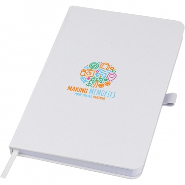 Logo trade promotional product photo of: Fabianna crush paper hard cover notebook