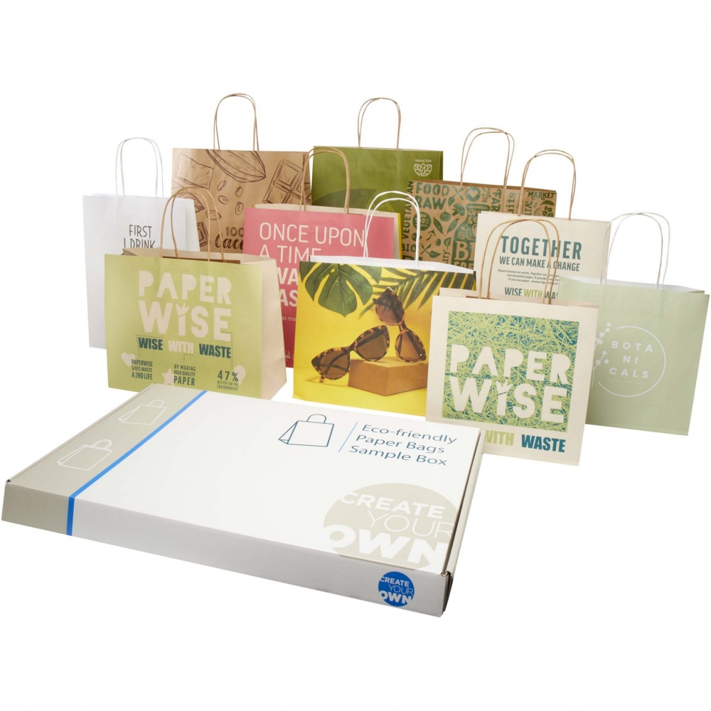 Logotrade promotional giveaway picture of: Agricultural waste and kraft paper bags sample box