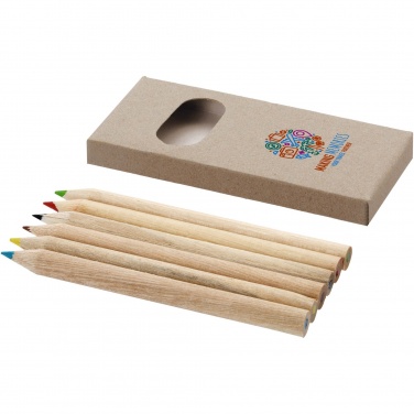 Logo trade corporate gifts picture of: Artemaa 6-piece pencil colouring set
