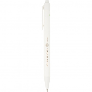 Logo trade advertising product photo of: Chartik monochromatic recycled paper ballpoint pen with matte finish