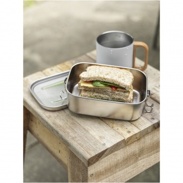 Logo trade promotional giveaway photo of: Titan recycled stainless steel lunch box