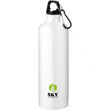 Logotrade business gift image of: Oregon 770 ml RCS certified recycled aluminium water bottle with carabiner