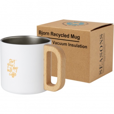Logotrade promotional item picture of: Bjorn 360 ml RCS certified recycled stainless steel mug with copper vacuum insulation