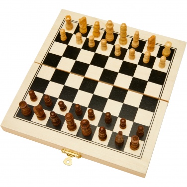 Logo trade promotional gifts picture of: King wooden chess set
