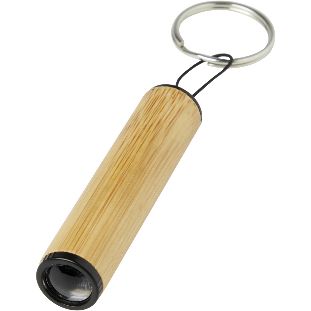 Logotrade promotional merchandise photo of: Cane bamboo key ring with light