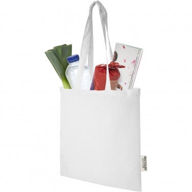 Logotrade promotional item picture of: Madras 140 g/m2 GRS recycled cotton tote bag 7L
