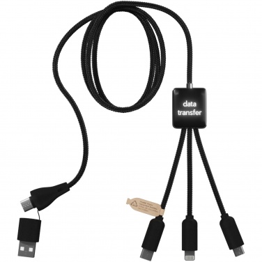 Logo trade corporate gifts picture of: SCX.design C45 5-in-1 rPET charging cable with data transfer