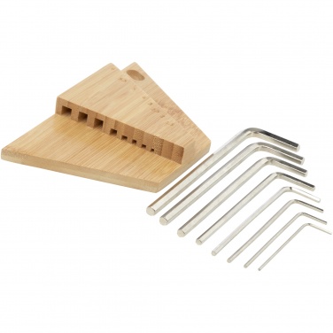 Logotrade promotional gift picture of: Allen bamboo hex key tool set