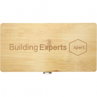 Logo trade business gift photo of: Rivet 19-piece bamboo/recycled plastic tool set