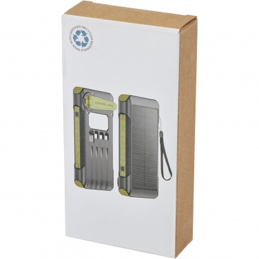 Logotrade promotional gifts photo of: Soldy 10.000 mAh RCS recycled plastic solar dynamo power bank 