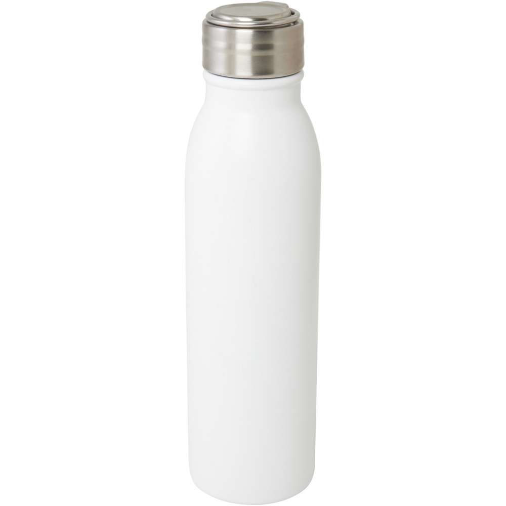 Logo trade promotional gift photo of: Harper 700 ml RCS certified stainless steel water bottle with metal loop