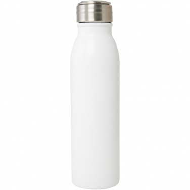 Logo trade promotional products image of: Harper 700 ml RCS certified stainless steel water bottle with metal loop