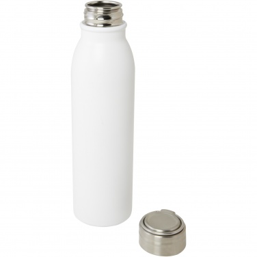 Logo trade promotional merchandise photo of: Harper 700 ml RCS certified stainless steel water bottle with metal loop