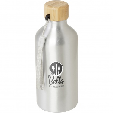 Logotrade promotional item image of: Malpeza 500 ml RCS certified recycled aluminium water bottle