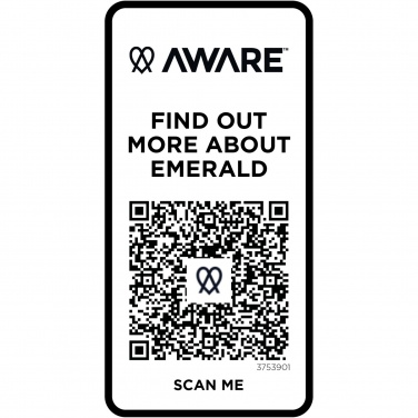 Logo trade promotional gifts picture of: Emerald short sleeve unisex Aware™ recycled polo