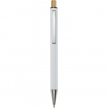 Logo trade business gifts image of: Cyrus recycled aluminium ballpoint pen (blue ink)