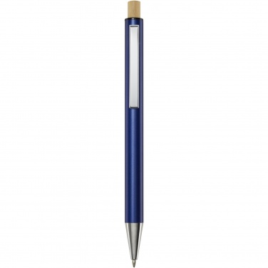 Logotrade promotional gift picture of: Cyrus recycled aluminium ballpoint pen (blue ink)