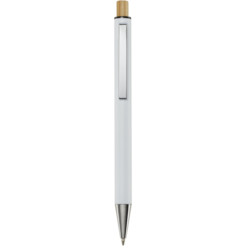 Logo trade corporate gift photo of: Cyrus recycled aluminium ballpoint pen (black ink)