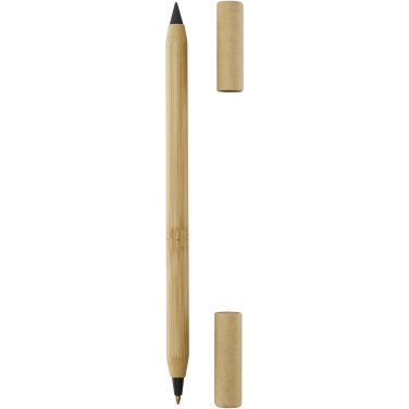 Logo trade promotional merchandise photo of: Samambu bamboo duo pen