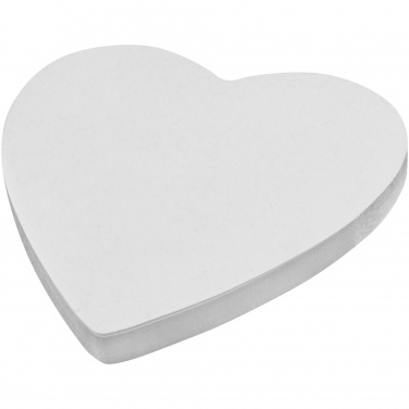 Logotrade promotional giveaway image of: Sticky-Mate® heart-shaped recycled sticky notes