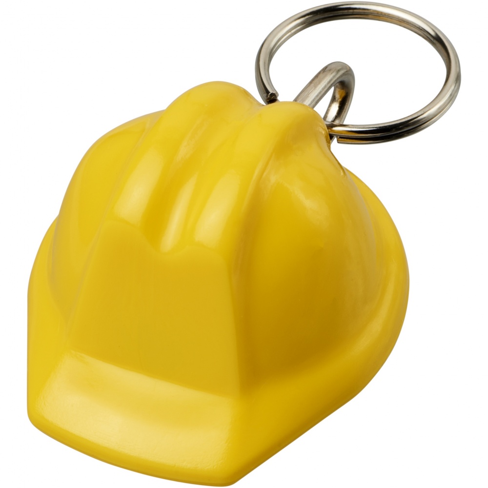 Logo trade promotional products picture of: Kolt hard hat-shaped recycled keychain