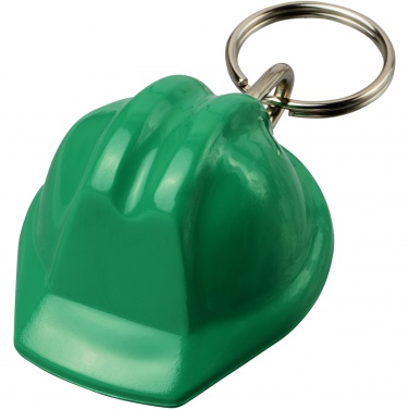 Logo trade promotional merchandise picture of: Kolt hard hat-shaped recycled keychain