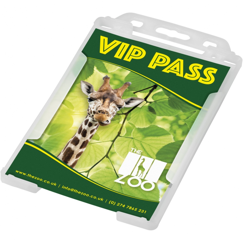 Logo trade promotional products picture of: Pierre recycled plastic card holder 