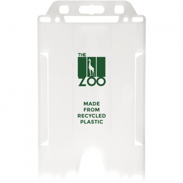 Logo trade promotional giveaways image of: Pierre recycled plastic card holder 