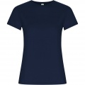Golden short sleeve women's t-shirt, Navy Blue