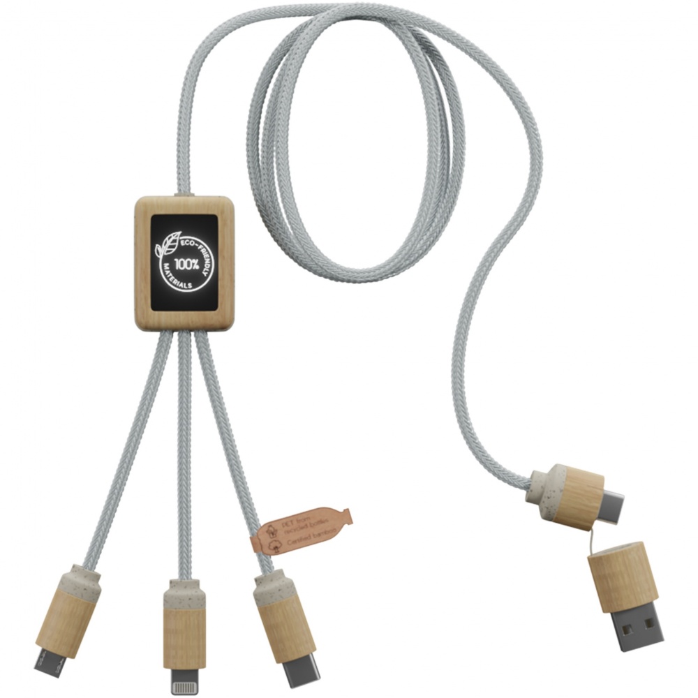 Logo trade promotional items picture of: SCX.design C49 5-in-1 charging cable