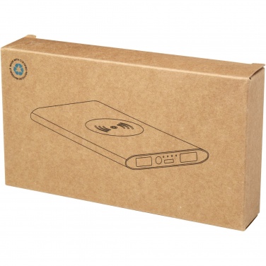 Logotrade promotional product picture of: Juice 8000 mAh Type-C recycled aluminium wireless power bank