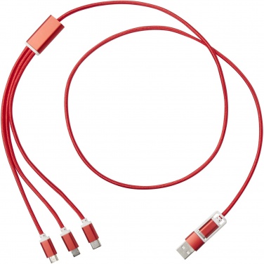 Logotrade promotional products photo of: Versatile 5-1 recycled aluminium charging cable