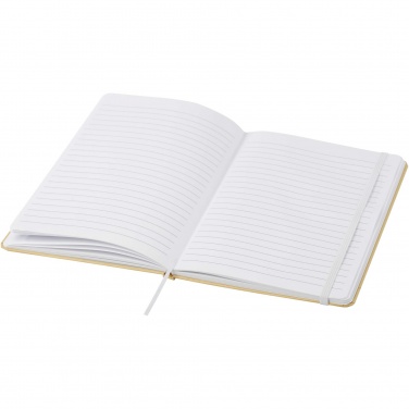 Logo trade promotional giveaways image of: Nelida A5 recycled cardboard hard cover notebook