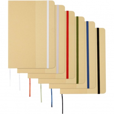 Logo trade promotional items picture of: Nelida A5 recycled cardboard hard cover notebook