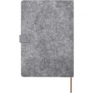 Logotrade promotional items photo of: Viviana A5 recycled felt and cork notebook